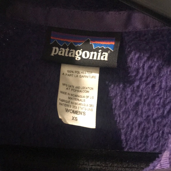 Purple 4-snap Patagonia fleece pullover - Picture 5 of 5